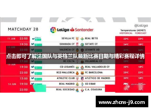 点击即可了解法国队与英格兰队最新比赛日期与精彩赛程详情