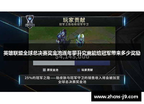 英雄联盟全球总决赛奖金池逐年攀升究竟能给冠军带来多少奖励